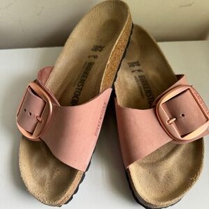 Birkenstock Pink Suede Sandals